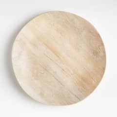 CRATE & BARREL - Plato Fondo Melamina Faux Bois